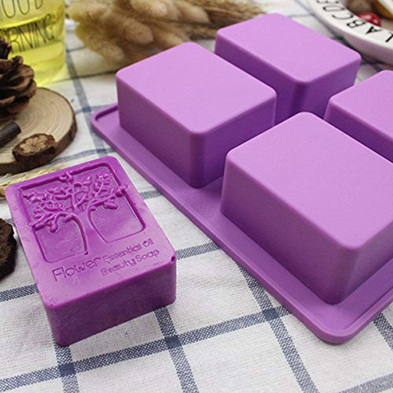 Soap Making Kit For Beginners - Прямоугольная силиконовая форма для мыла «Дерево