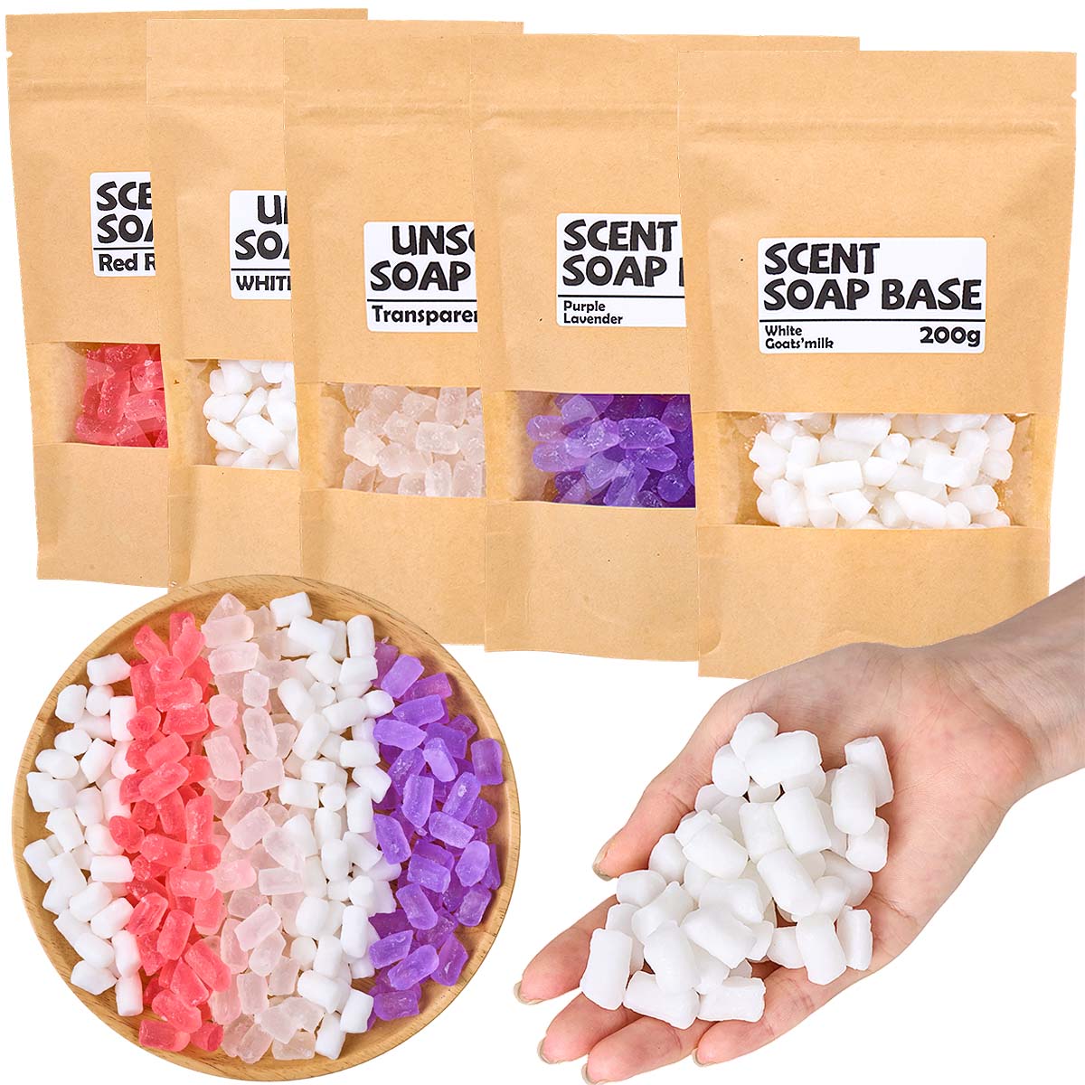Soap Making Glycerin Base - 200 г цветная глицериновая основа для