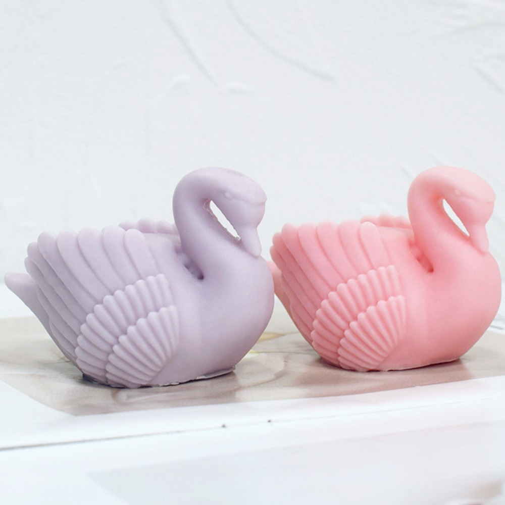 Soap Making Gifts - Белая силиконовая форма в виде Лебедя