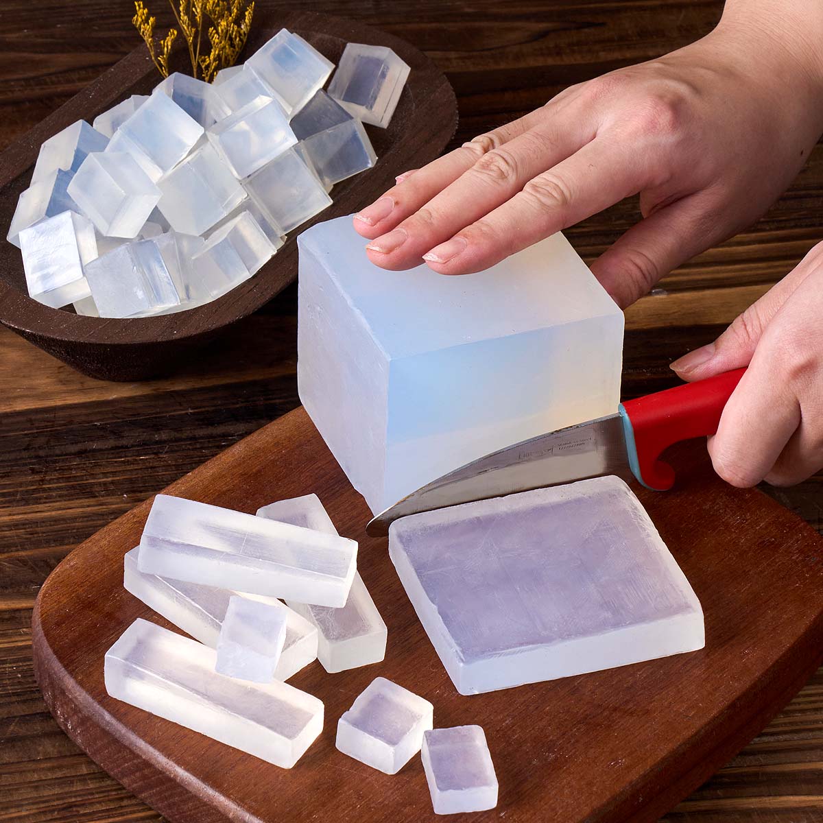 Soap Making Glycerin Base - Прозрачная белая глицериновая мыльная основа, сделай
