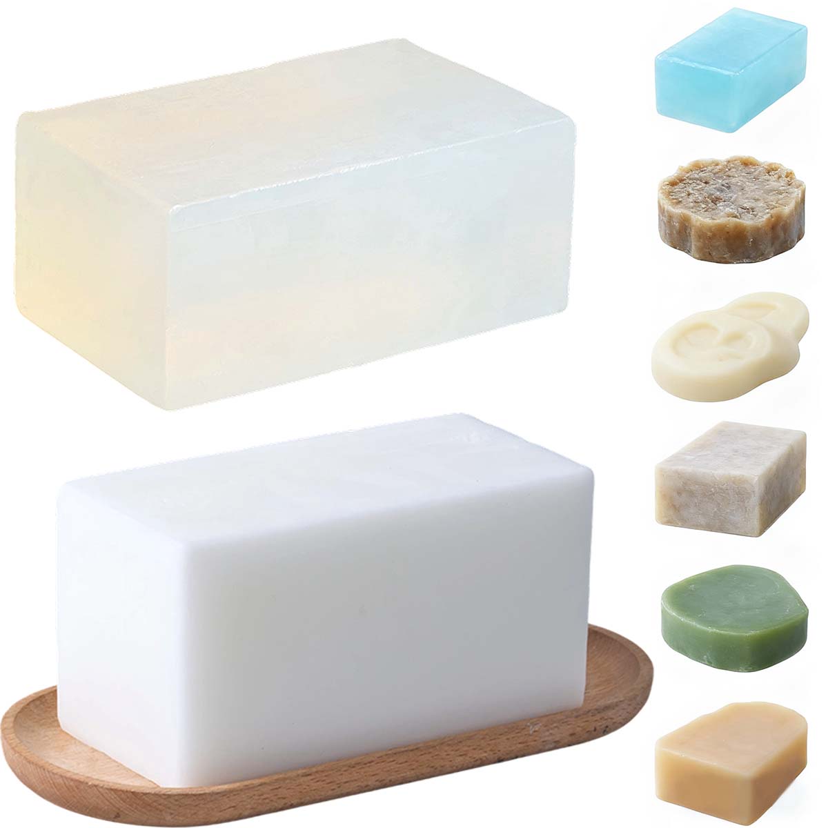 Коробка 1000 г, прозрачное бел – обзор и цена Soap Making Kit For Beginners